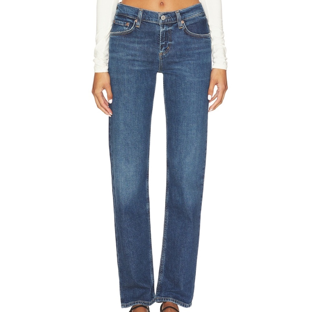 Agolde Blue Lyle Straight Leg Jeans